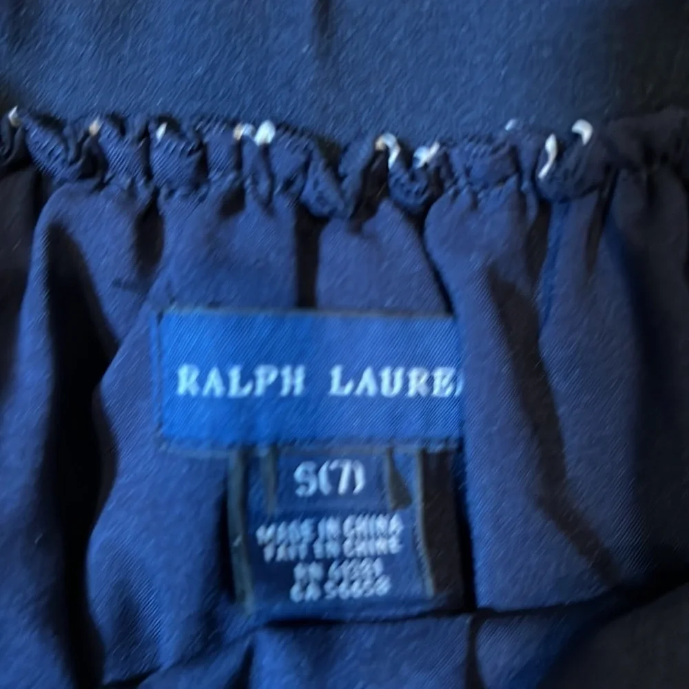 Ralph Lauren girls navy skirt with white anchors size Small (7) NWOT